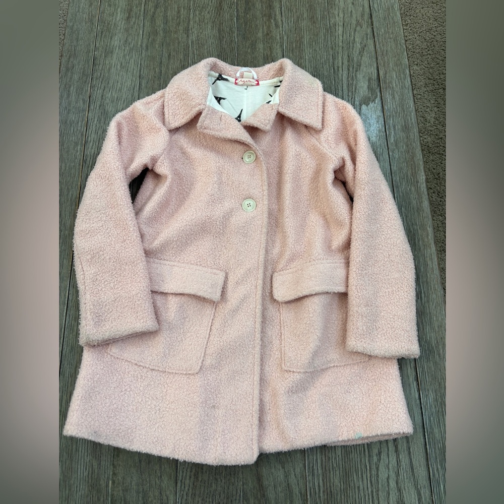 Ruby & Bloom little girl size 7 peacoat dress coat spring
